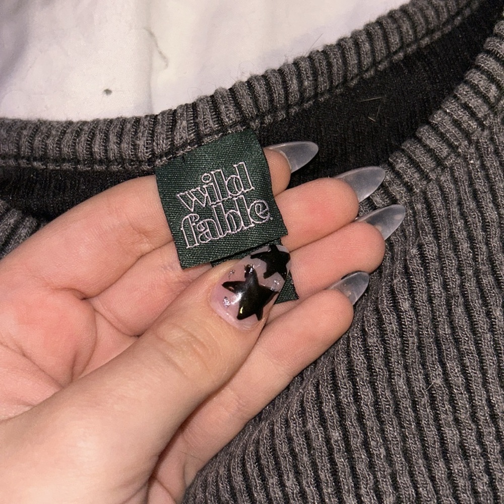 Black Ribbed Sweater - Picture 3 of 3